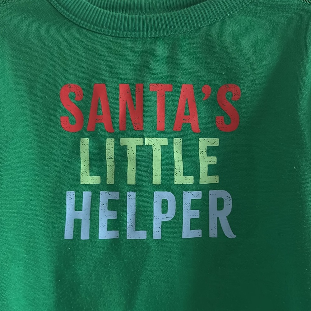 Wondershop Brand Toddler Sweatshirt “Santas Little Helper” - Size XS (4-5) Kids - Picture 2 of 4